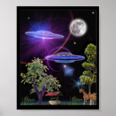 UFO-Poster Poster (Vorne)