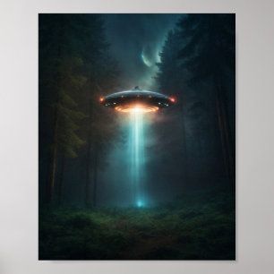 UFO Poster SCI FI Wall Alien Poster