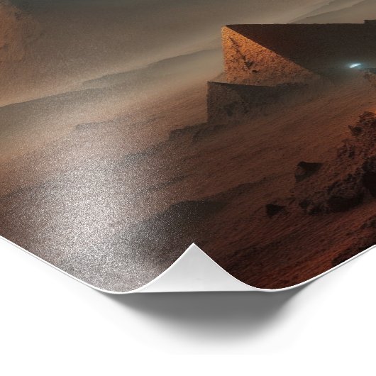 UFO Poster SCI FI Wall Alien Poster (Ecke)