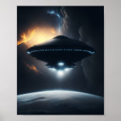 UFO Poster SCI FI Wall Alien Poster (Vorne)