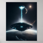 UFO Poster SCI FI Wall Alien Poster (Vorne)