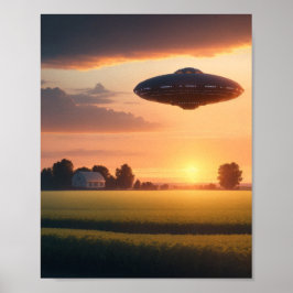 UFO Poster SCI FI Wall Alien Poster