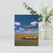 UFO POSTKARTE (Stehend Vorderseite)