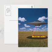 UFO POSTKARTE (Vorne/Hinten)