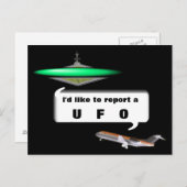 UFO POSTKARTE (Vorne/Hinten)