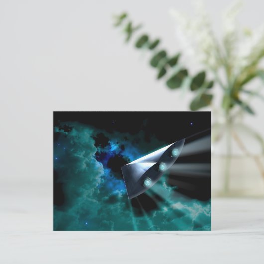 UFO POSTKARTE (Stehend Vorderseite)