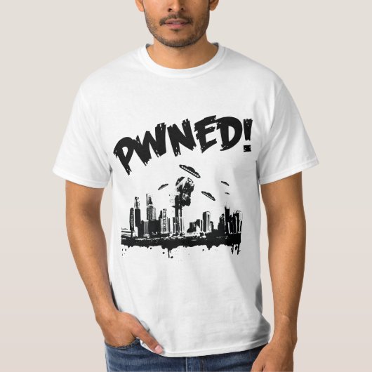 Ufo Pwn bw T - Shirt (Vorderseite)