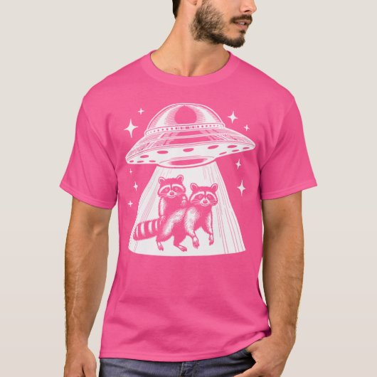 Ufo Raccoons T-Shirt (Vorderseite)