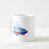 UFO Raumschiff Kaffeetasse (Vorderseite Links)
