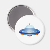 UFO-Raumschiff Magnet (Vorderseite/Rückseite)