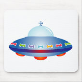 UFO-Raumschiff Mousepad (Vorne)