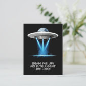 UFO-Raumschiff-Postkarte Postkarte (Stehend Vorderseite)