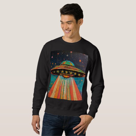 UFO-Raumschiff Sweatshirt (Vorne ganz)