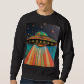 UFO-Raumschiff Sweatshirt (Vorderseite)