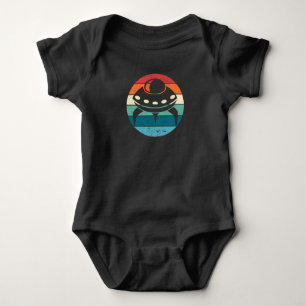 UFO Retro Sunset Baby Strampler