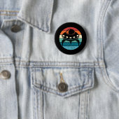 UFO Retro Sunset Button (Beispiel)