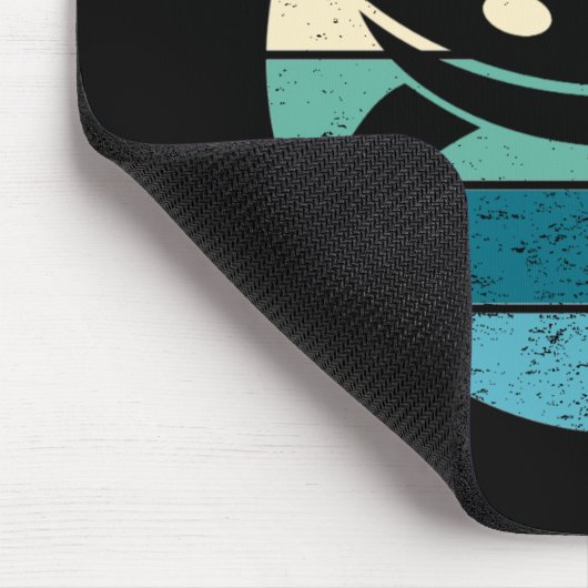 UFO Retro Sunset Mousepad (Ecke)