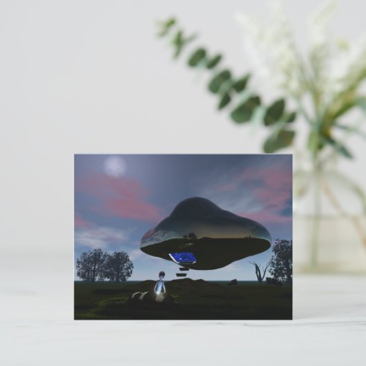 UFO-Rinderverstümmelung Postkarte (Stehend Vorderseite)