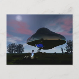 UFO-Rinderverstümmelung Postkarte