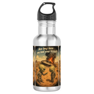 UFO Roswell 40-50er -Lizenz- Edelstahlflasche