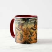 UFO Roswell 40-50s Tasse (Vorderseite Links)