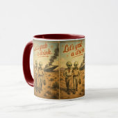 UFO Roswell 40-50s Tasse (Vorderseite Links)