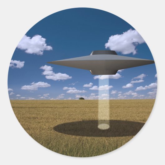 UFO RUNDER AUFKLEBER (Vorderseite)