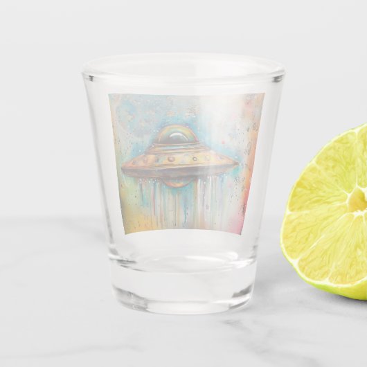 UFO SCHNAPSGLAS (Rückseite)