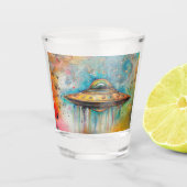 UFO SCHNAPSGLAS (Vorderseite)