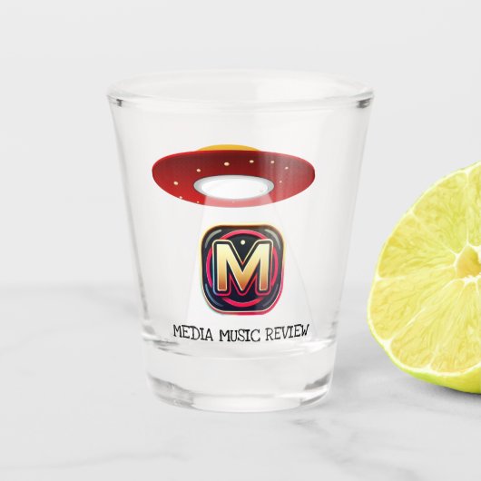 UFO SCHNAPSGLAS (Vorderseite)