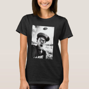 UFO schockiert Baseball Player Selfie Alien Begegn T-Shirt