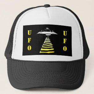 UFO - Schwarz-Weiß-Gelb Truckerkappe