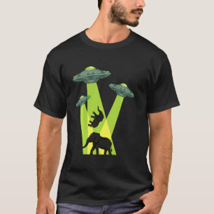Ufo Sci Fi Alien Glaube an Elefantenentführung Ani T-Shirt