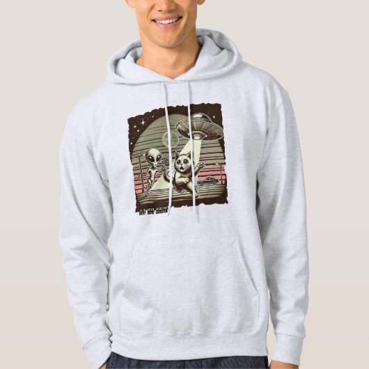 UFO Selfie: Vintage Invasion (Herren Hoodie) Hoodie (Vorderseite)