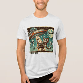 UFO Selfie: Vintage Invasion (T - Shirt der Männer