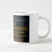 UFO-Serie: Alien-Entführungen-Überwachung Jumbo-Tasse (Rechts)