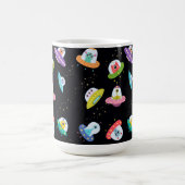 UFO SHIPS PATTERN KAFFEETASSE (Mittel)