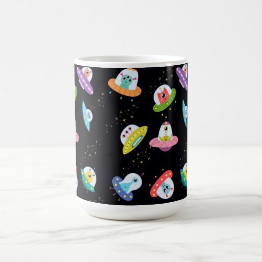 UFO SHIPS PATTERN KAFFEETASSE (Mittel)