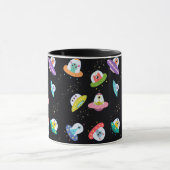 UFO SHIPS PATTERN TASSE (Zentrum)