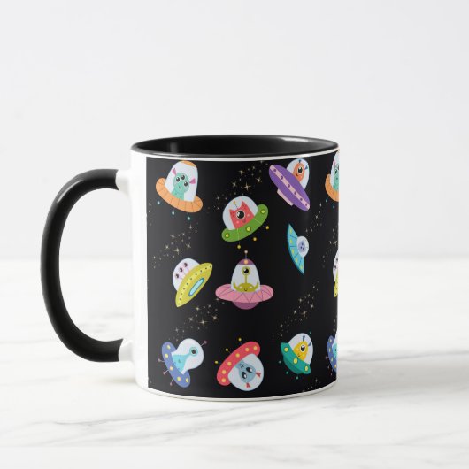 UFO SHIPS PATTERN TASSE (Links)