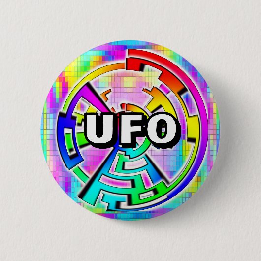 UFO (Sie können die Wörter ändern) Button (Vorderseite)