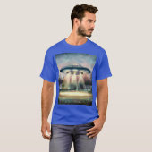 UFO Sighting Wasserfarbe T - Shirt (Vorne ganz)