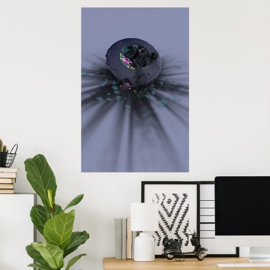 UFO Smack Down Poster (Heimbüro)