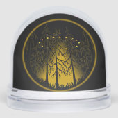 UFO Snow Globes Custom UFO w. Owl Snow Globes Schneekugeln (Vorderseite)