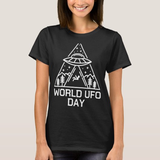 Ufo Space Alien Ufo Alien Abduction World Ufo Day T-Shirt (Vorderseite)