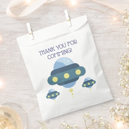 UFO Space Birthday party  Geschenktütchen (Ausgeschnitten)