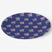 UFO Space Geburtstagsparty Pappteller (Schrägansicht)