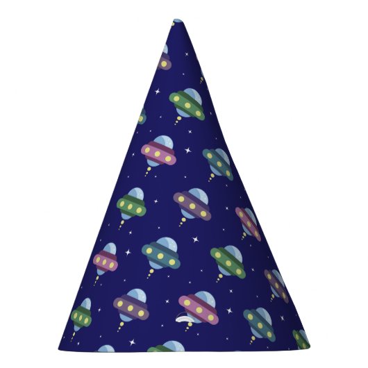 UFO Space Geburtstagsparty Partyhütchen (Rechts)