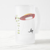 UFO-Studio-Tasse Mattglas Bierglas (VorderseiteRechts)