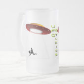 UFO-Studio-Tasse Mattglas Bierglas (Vorderseite Links)